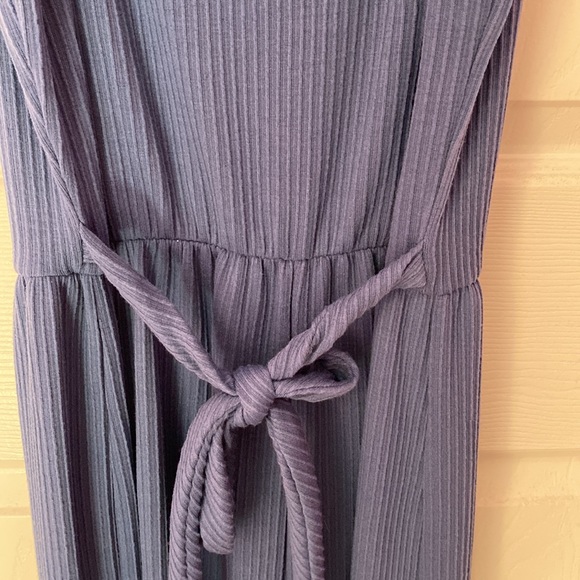 NWT Caution to the Wind Blue Ribbed Jumpsuit - Picture 5 of 7